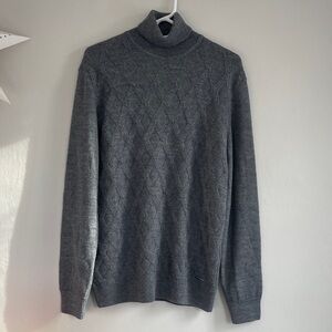 Bugatti Charcoal Turtleneck Sweater